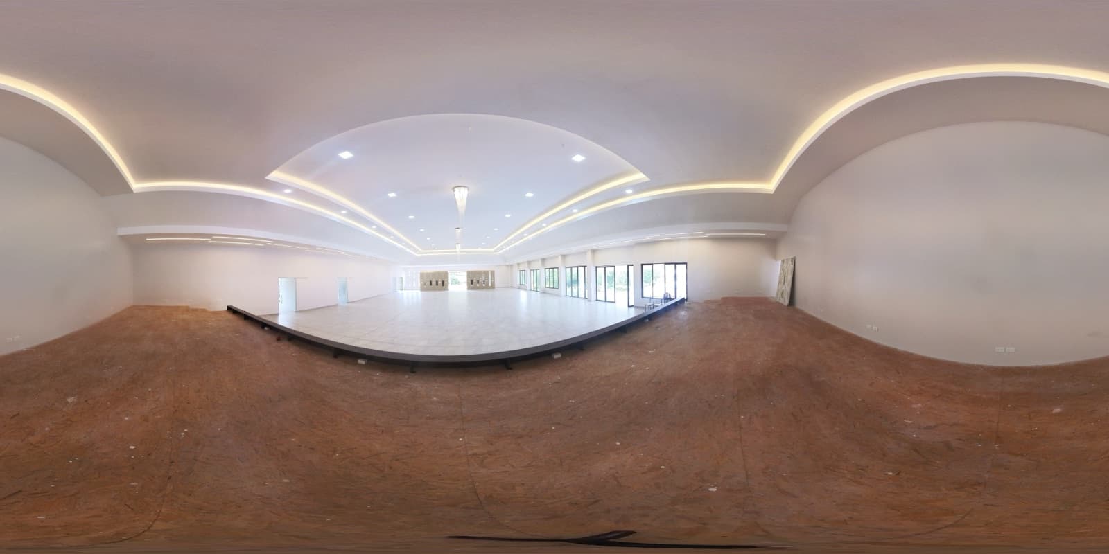 Ejemplo de tour virtual 360 de un espacio de eventos
